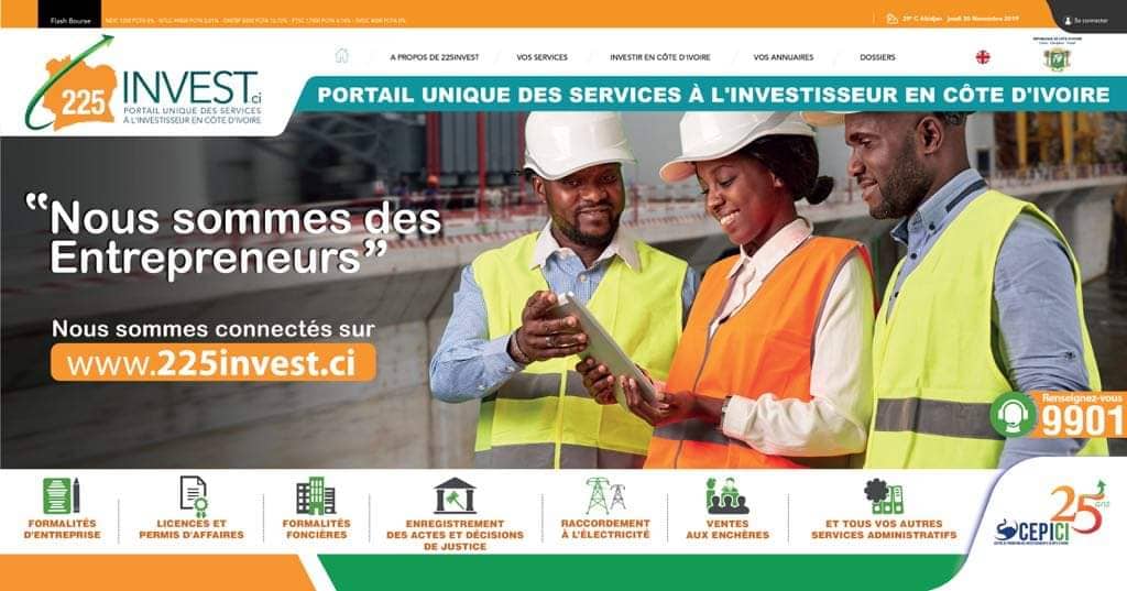 Article : le portail 225invest.ci r&eacute;volutionne l&rsquo;entrepreneuriat en C&ocirc;te d&rsquo;Ivoire